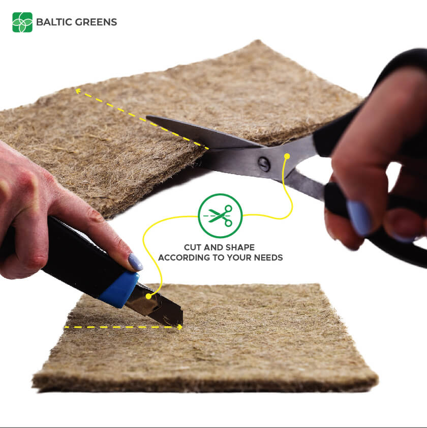 Hemp fiber pet mat benefits: cut and shape according to your needs